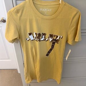 Ariat Women's Yellow Logo Tee